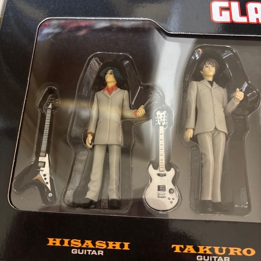 GLAY フィギュア4体セット美品/ポストカード2枚 (ゆうちゃん) 福山の