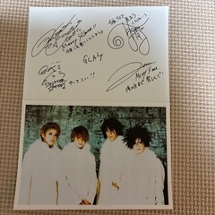 GLAY フィギュア4体セット　美品　/ポストカード２枚の画像