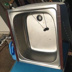 【中古】厨房 業務用 オーバー シンク ４６×５１×１６ 店舗 調理場の画像