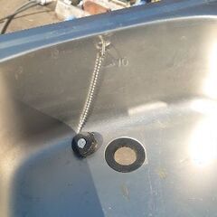 【中古】厨房 業務用 オーバー シンク ４６×５１×１６ 店舗 調理場の画像