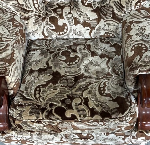 ✿70s✿昭和レトロ ヴィンテージ1人掛けソファ 金華山✕無垢調アーム 本物