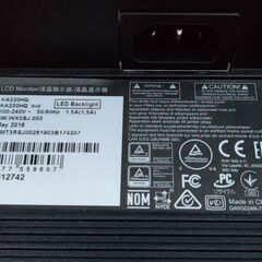 Acer KA220HQbid 21.5インチ 液晶モニター ブラック #004の画像