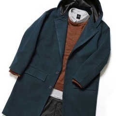 シャギーメルトンオーバーサイズフーデッドロングコート(MONO-MART)の画像