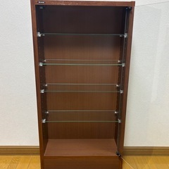 JAJAN ブラウン ガラス ディスプレイケース コレクションの画像