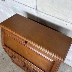 ✦カリモク✦ヴィンテージ ライティングビューロー デスクキャビネット 昭和レトロの画像