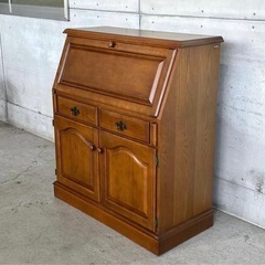 ✦カリモク✦ヴィンテージ ライティングビューロー デスクキャビネット 昭和レトロの画像