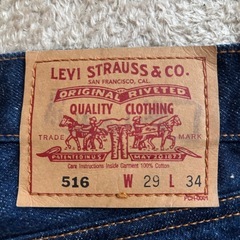 【送料無料】 W29 股下約78cm Levi's リーバイス 516
の画像