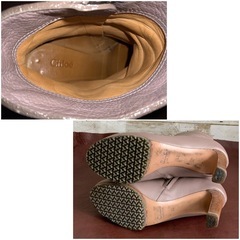 クロエ【24㎝位】ブーツ☆クリーニングお手入れ済4236の画像