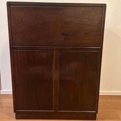 木製ダークブラウン収納棚 12引き出し アンティーク タンス 箪笥 古家具の画像