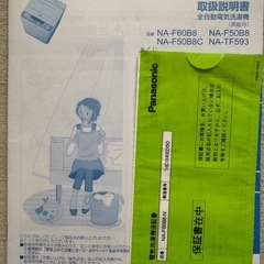 【0円】洗濯機 NA-F60B8 Panasonicの画像