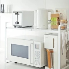 レンジラック 《 山崎実業 伸縮レンジラック タワー 》 towerの画像