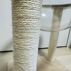 【ほぼ未使用】クリアボウル キャットタワー｜昨年12月購入｜引っ越し&猫が使わなかったための画像