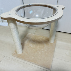 【ほぼ未使用】クリアボウル キャットタワー｜昨年12月購入｜引っ越し&猫が使わなかったための画像