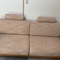 木製　　　ソファの画像