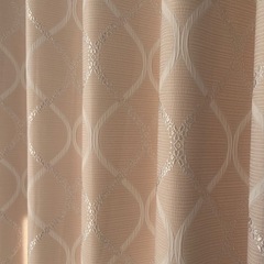 ニトリ　ピンク　ドレープカーテンの画像