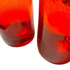 昭和レトロ　気泡が素敵なグラスの画像