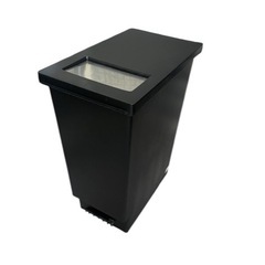 ダストボックス　ゴミ箱　ブラック　モノトーンの画像