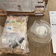 【ほぼ未使用】ハムスター　GEX グラスハーモニー　ケージ　の画像