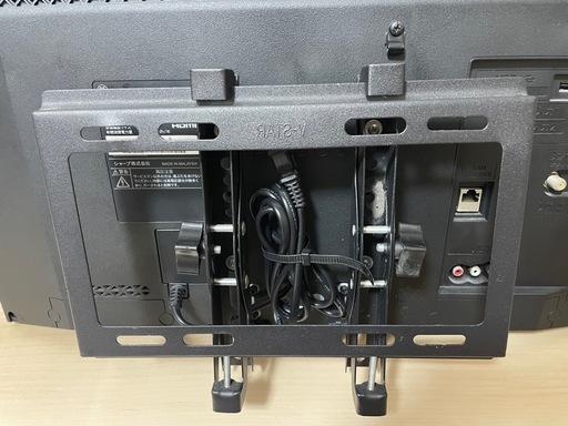 SHARP AQUOS 液晶テレビ 24インチ  LC-24P5  2017年製 壁掛けステー付属 B-CASカード、リモコン付属