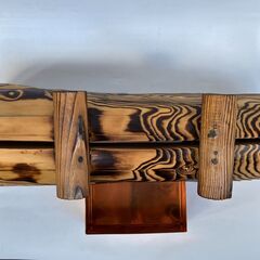 趣味の木目紋様花器　未使用の画像