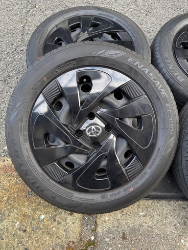 185/60R15 トヨタ純正スチールホイールタイヤセット