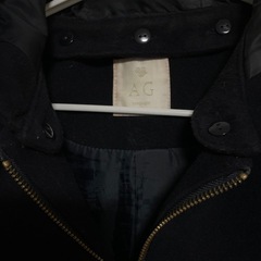 アクアガール💜2way　フーデットコート　ノーカラーコートの画像