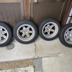 ★★スタッドレスタイヤホイール　155/65R14 ウィンターマックス02   2017年　室内保管　7mm・6.5mmの画像
