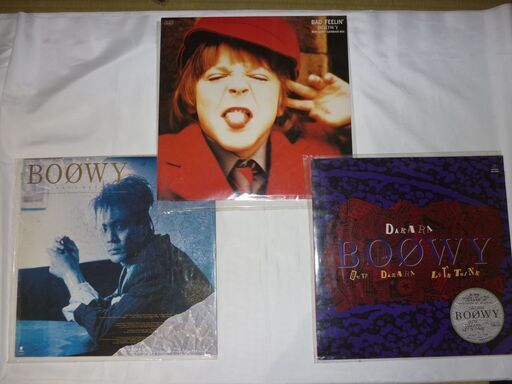 【レコード】昭和レトロ　BOOWY ３枚　アルバム+レア12インチシングル