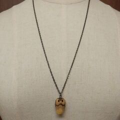 木彫りフクロウのペンダント◆あすなろ細工かみや◆ふくろうの画像