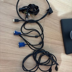 【受け渡し決定】ディスプレイx2 モニターアーム付きの画像