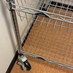 スチールラック　ワゴン　収納　3段　棚　61x121x101の画像