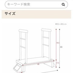 【介護】玄関台（踏み台）両手すり付の画像