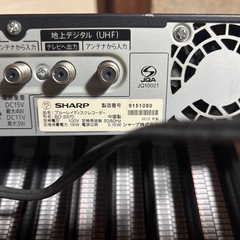 早い者勝ちSHARP Blu-rayレコーダーの画像