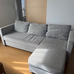 収納付きカウチソファベッド 布張りタイプ (ノアーク)ニトリの画像