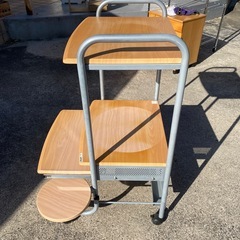 パソコンラック　ローラー付きの画像