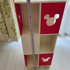 子供部屋 本棚 収納棚 キッズチェスト ミッキー ディズニーの画像