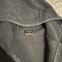 【極暖】32° HEAT ボアフリース フルジップパーカー ブラック Lサイズの画像