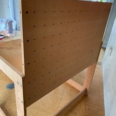 無印　木製　　子供用勉強机(ライト付き)の画像