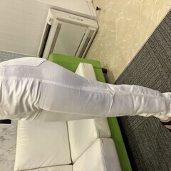 FENDI フェンディ パンツ ホワイト イタリア製 レディース ストレート 麻混の画像