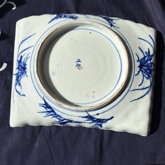 古伊万里？　大皿　角皿　鳳凰　龍の画像