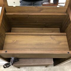 【ジャングルジャングル石津店】ドレッサー ブラウン メイク 収納 おしゃれ 北欧調 新生活 収納 堺市 西区 東区 北区 南区 堺区 石津の画像