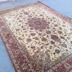 【引取限定】定価数十万 Adoros キルマンシャー 高級絨毯 ウール100% ドイツ製 大型ラグ ペルシャ柄 カーペット 重厚感あり 大阪の画像
