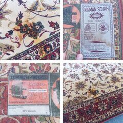 【引取限定】定価数十万 Adoros キルマンシャー 高級絨毯 ウール100% ドイツ製 大型ラグ ペルシャ柄 カーペット 重厚感あり 大阪の画像