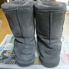 靴 ブーツ 23.0㎝～23.5㎝  全面ファー インヒールなしの画像