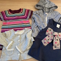 80 女の子　夏物メイン　9点まとめ売りの画像