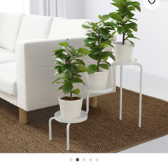 IKEA プラントスタンド, 室内/屋外用/ホワイトの画像