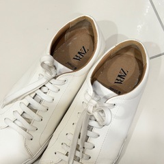 ZARA ザラ　メンズ スニーカー ホワイト 40の画像