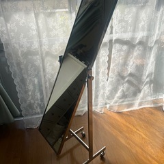 姿見 ミラー キャスター付きの画像