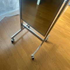 姿見 ミラー キャスター付きの画像