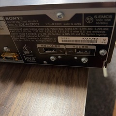 sony bdz-ax2700tの画像